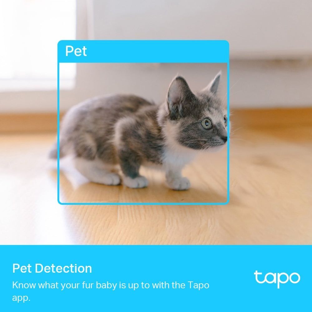 TP-Link Tapo C225 Pan/Tilt AI Home Security Wi-Fi Camera, 360° horizontal view, 2K QHD, POWER : AC Adapter