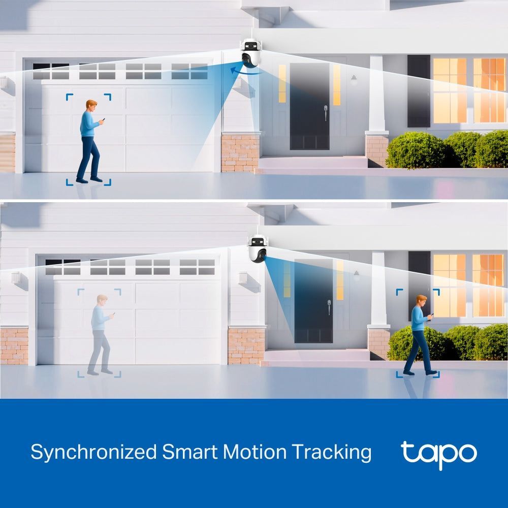 TP-Link Tapo C545D, Outdoor Dual Lens Pan/Tilt Security Camera