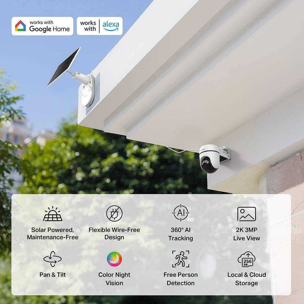 TP-Link Tapo C610 KIT Solar-Powered Pan/Tilt Security Camera Kit