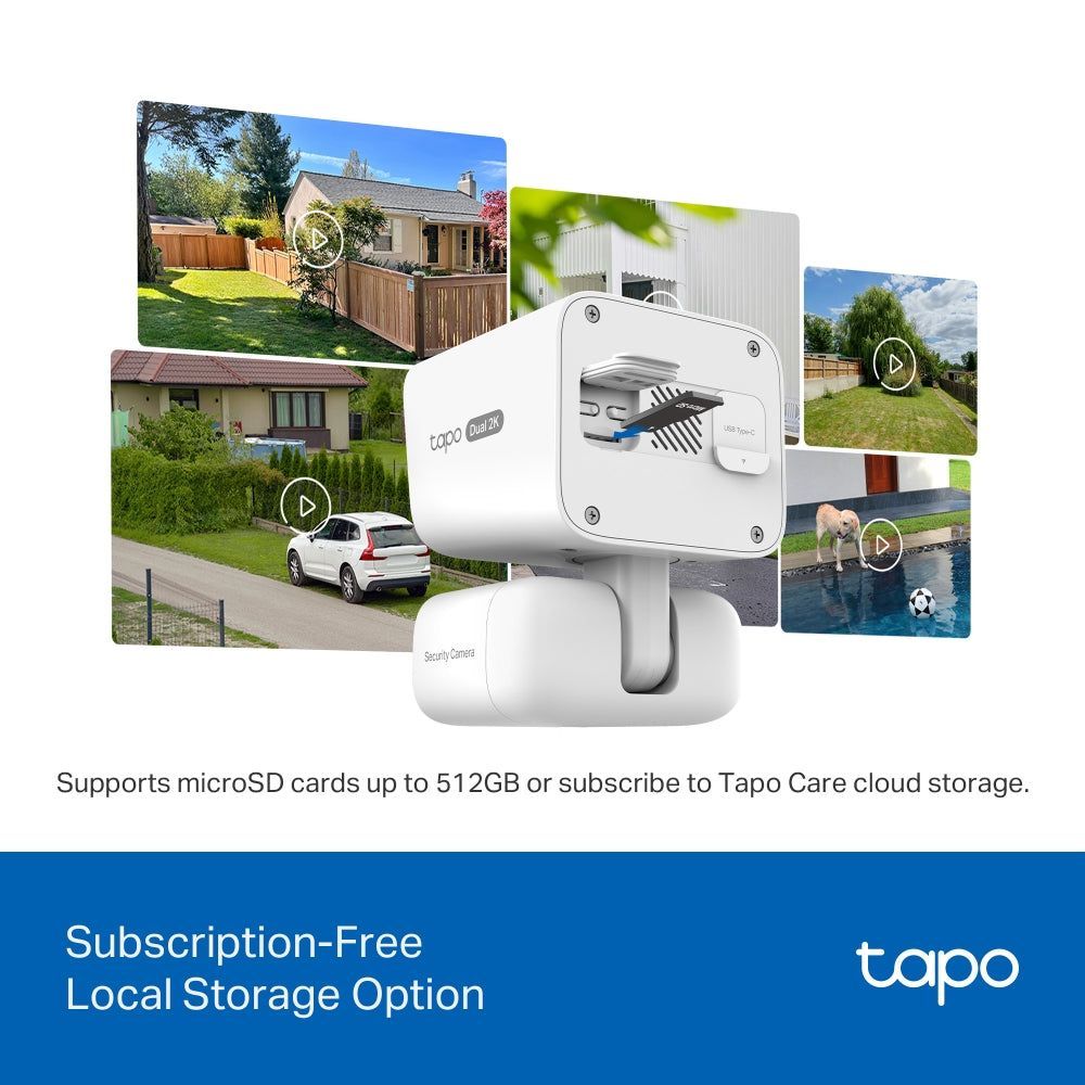 TP-Link Tapo C645D KIT, Solar-Powered Dual-Lens Pan/Tilt Security Camera Kit