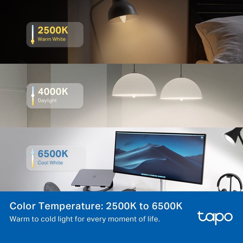 TP-Link Tapo L430C Smart Wi-Fi Candle Light Bulb, Multicolour