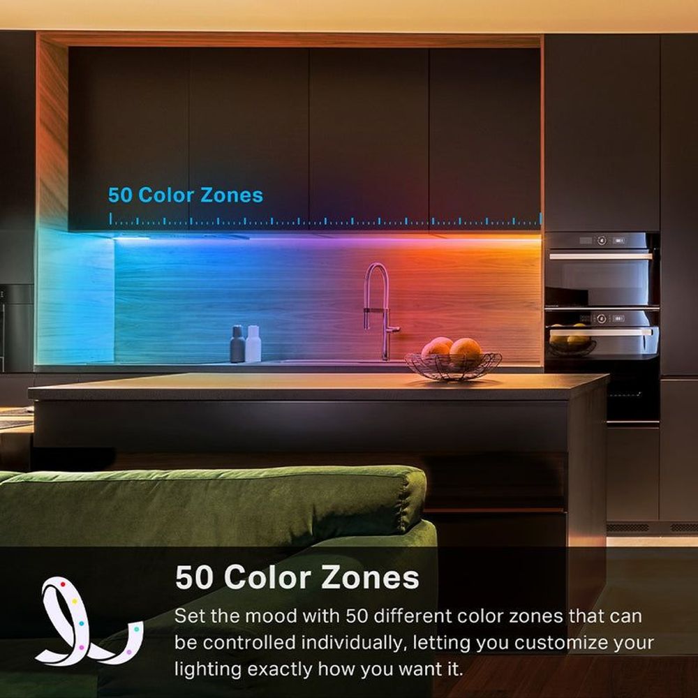 TP-Link Tapo smart Wi-Fi light strip with multi-color lighting zones