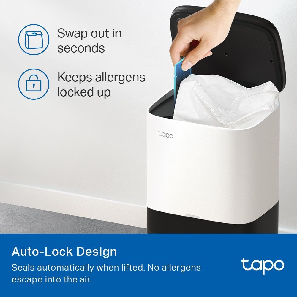 TP LINK Tapo RVA200 Robot Vacuum 3L Disposable Dust Bag (4L ×3) - For RV30 Plus, RV30C, RV30C Plus, RV20, RV20 Plus, RV10 Plus