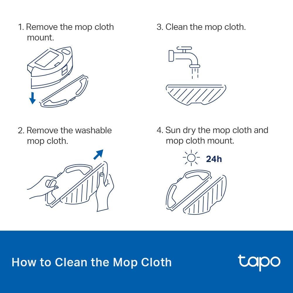 TP-Link Tapo RVA300 Tapo Robot Vacuum Washable Mop Cloth