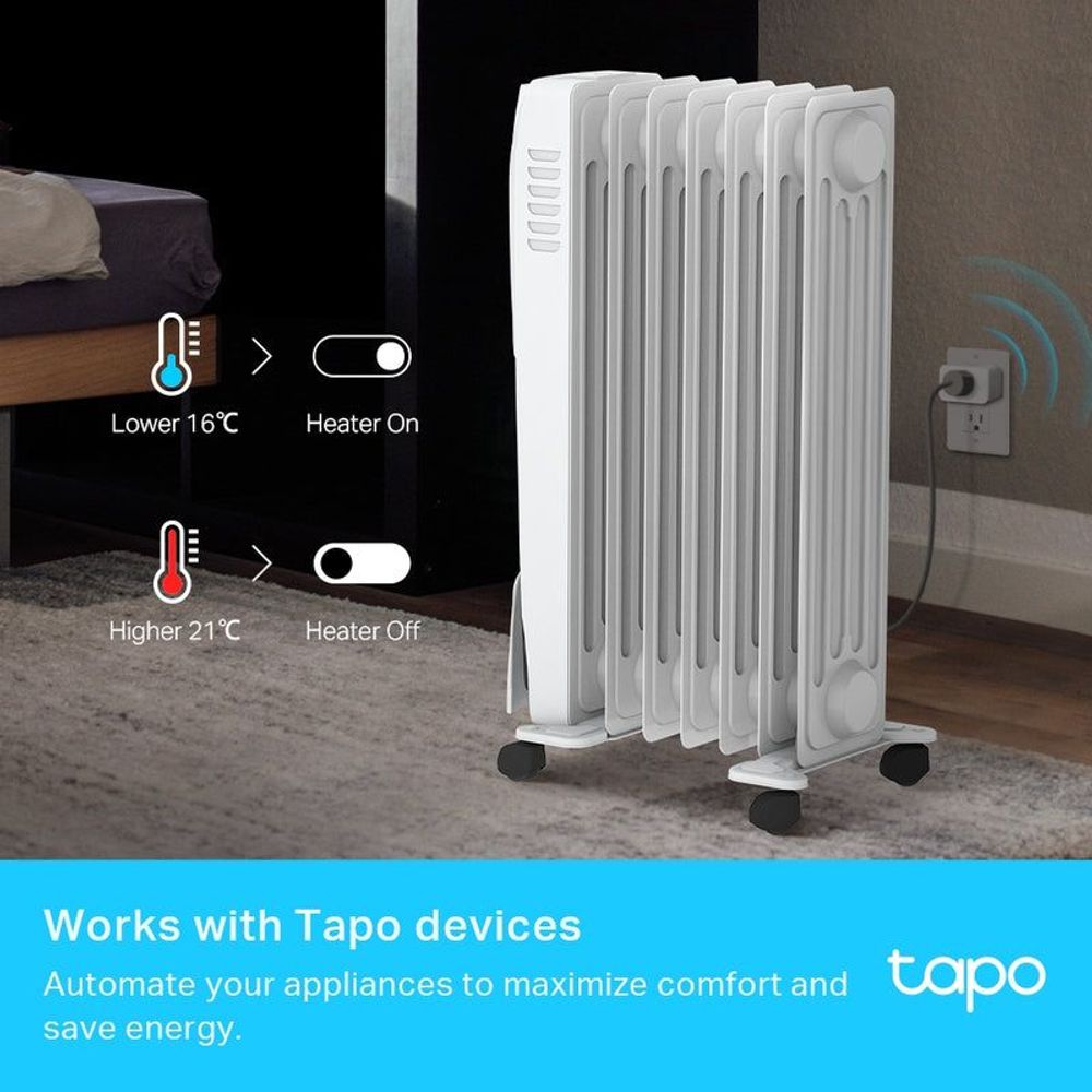 White smart temperature and humidity monitor with room condition icons on screen