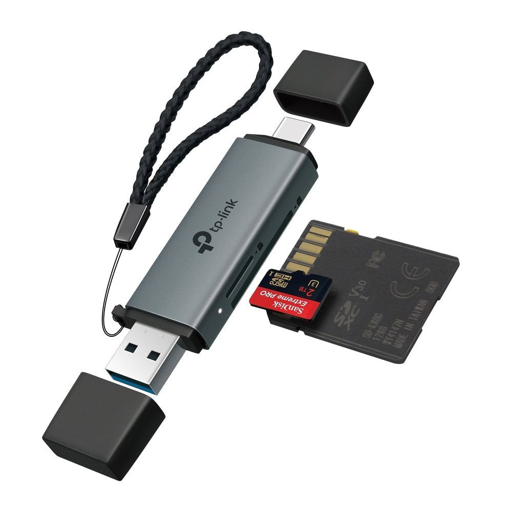 TP-Link UA430D USB 3.0 Type-C&A to SD & microSD 3.0 Card Reader