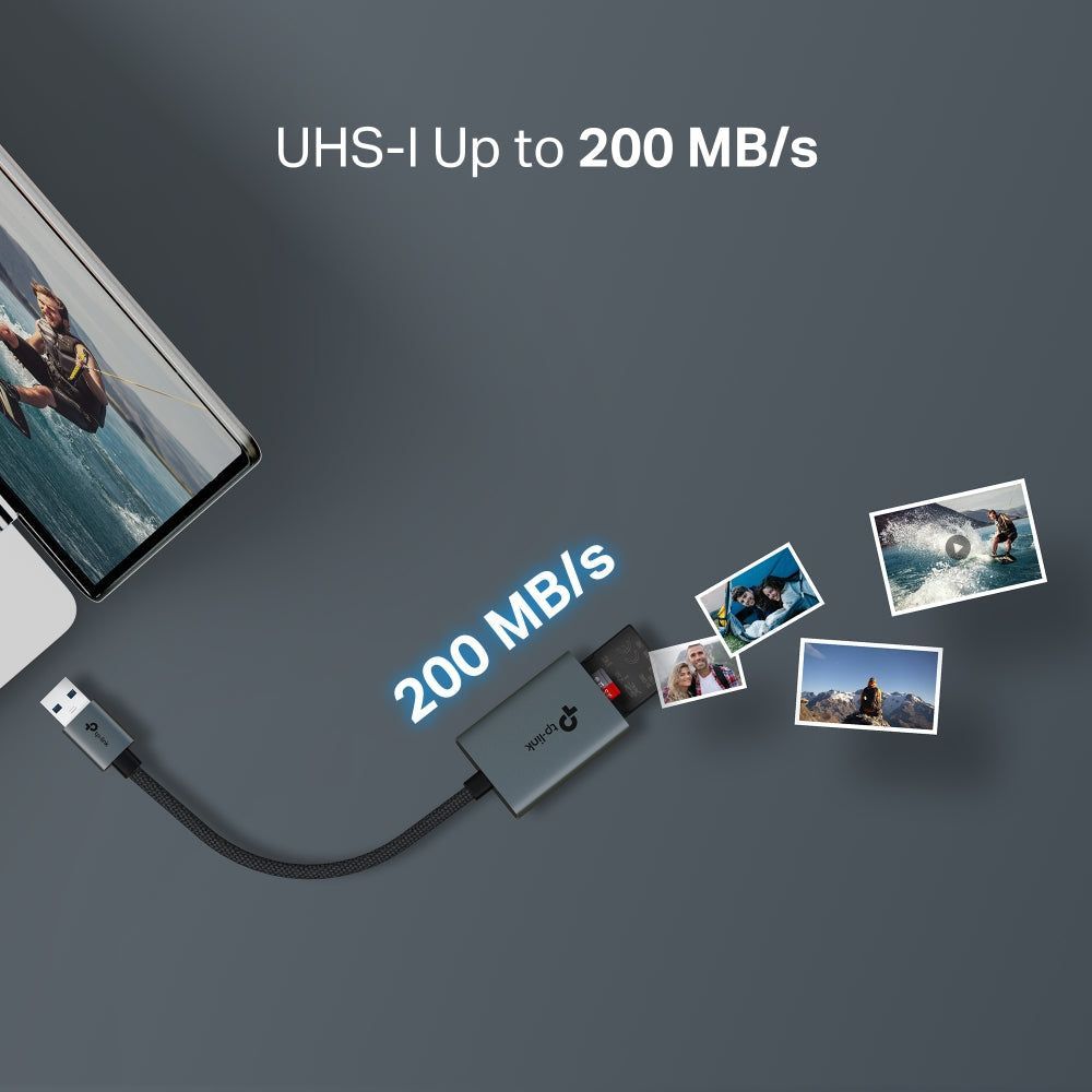 TP-Link UA430 USB 3.0 Type-A to SD & microSD 3.0 Card Reader