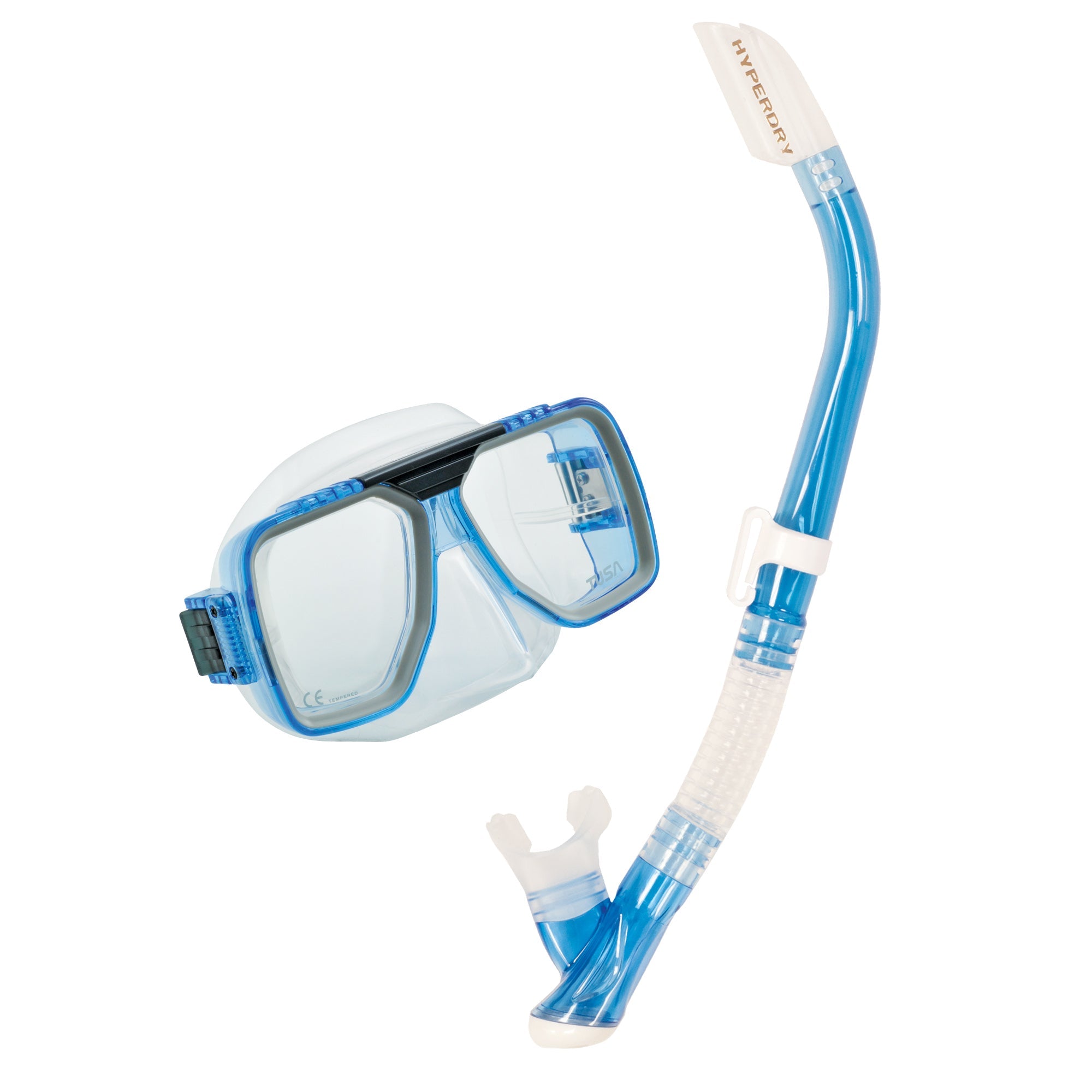 Tusa Liberator Adult HyperDry Combo Clear Blue