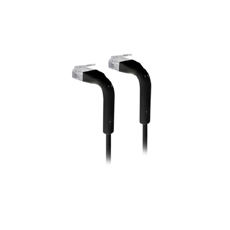 UniFi Black 300mm patch cable with both end bendable RJ45
