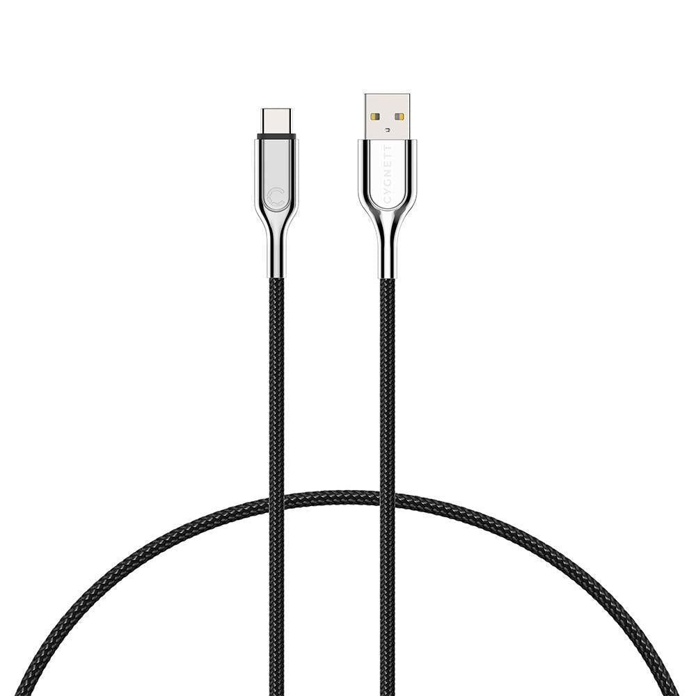 CY2681PCUSA - Cygnett Armored 2.0 USB-C to USB-A (3A/60W )Cable 1M -Blk | Tech Supply Shed