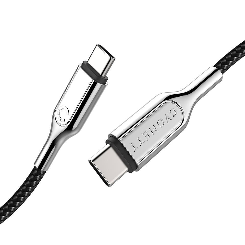 CY2677PCTYC - Cygnett Armored 2.0 USB-C to USB-C(5A/100W )Cable 1M - Black | Tech Supply Shed