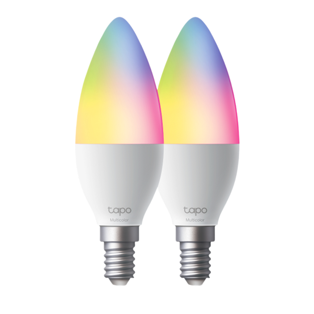 TP-Link Tapo L430C Smart Wi-Fi Candle Light Bulb, Multicolour - 2 Pack Default Title