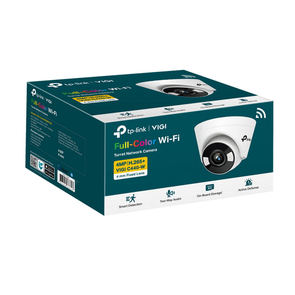 TP-Link VIGI C440‑W retail box for full-color Wi‑Fi turret network camera