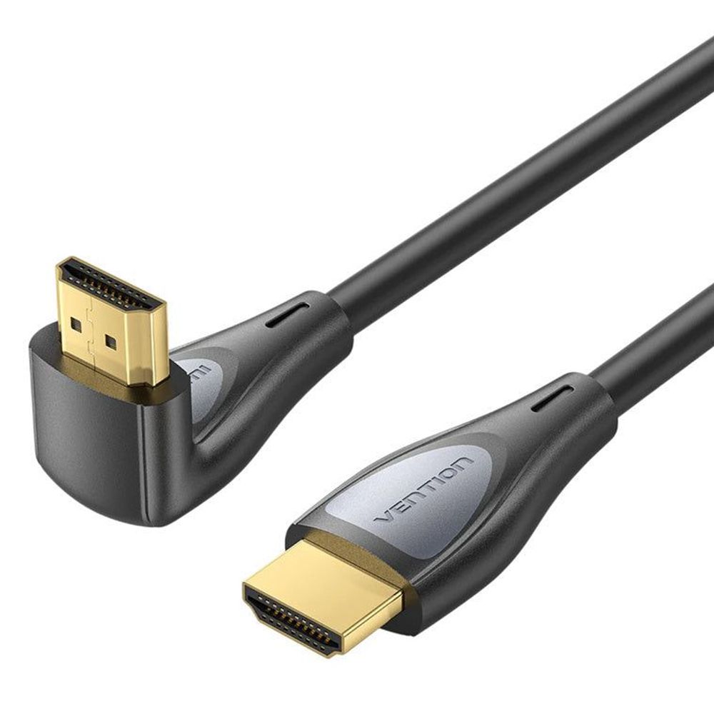 Vention HDMI-A Male to Male 4K HD Right Angle Cable 270 Degree 2M Black Default Title