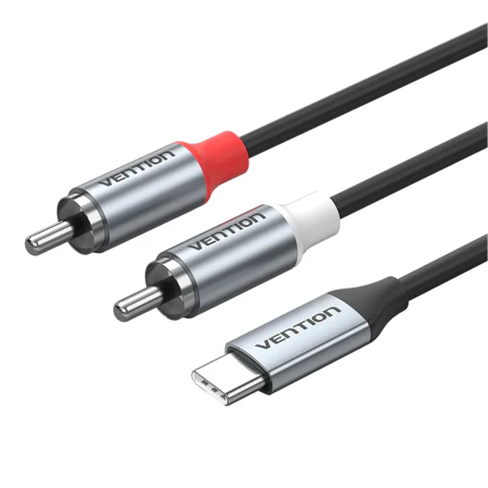 Vention USB-C Male to 6.35MM Male with DAC Audio Cable 1M Gray Default Title