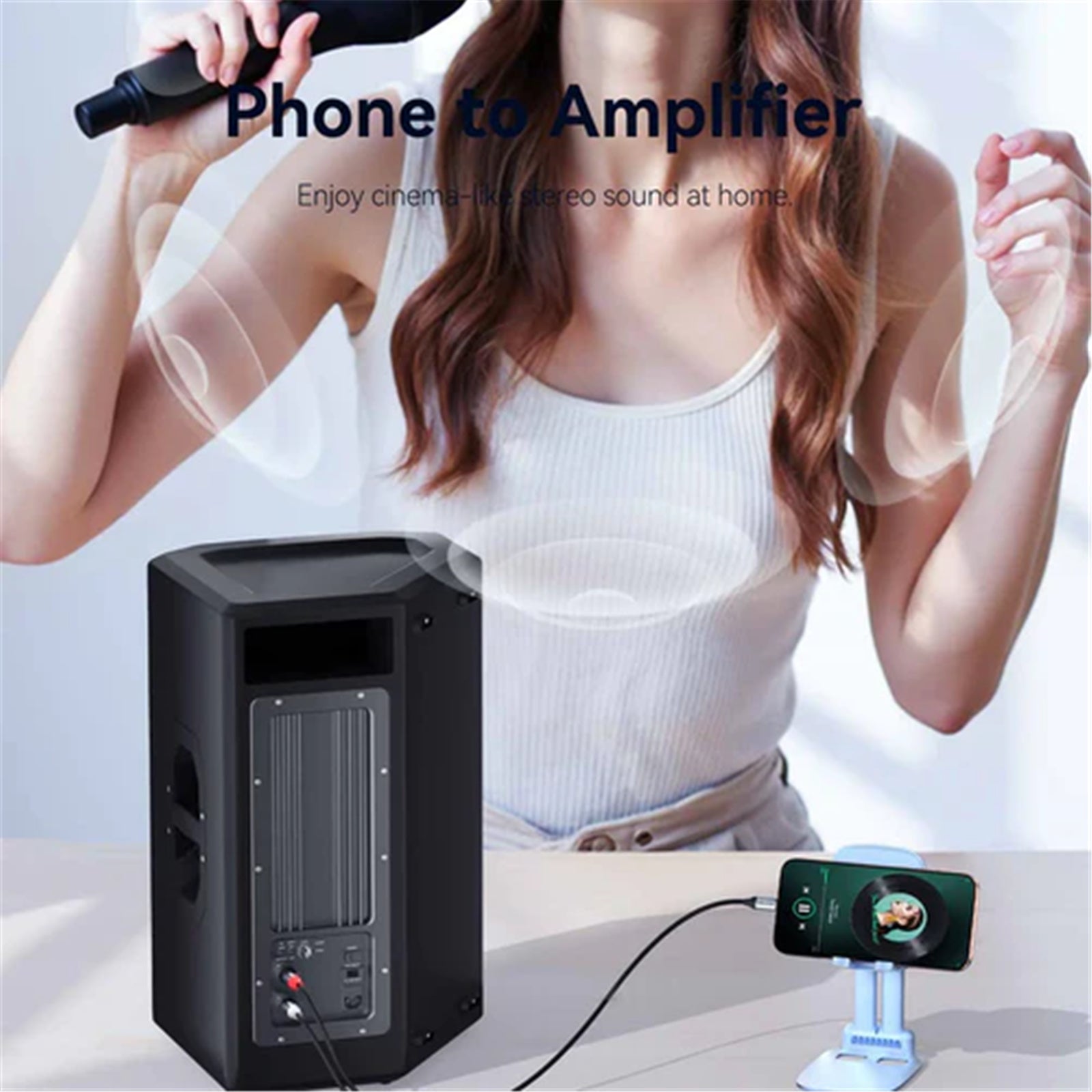 Vention USB-C Male to 6.35MM Male with DAC Audio Cable 1M Gray