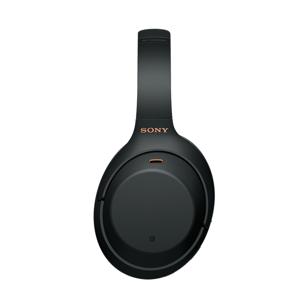 Black over-ear headphones with Sony logo on the headband and large earcup
