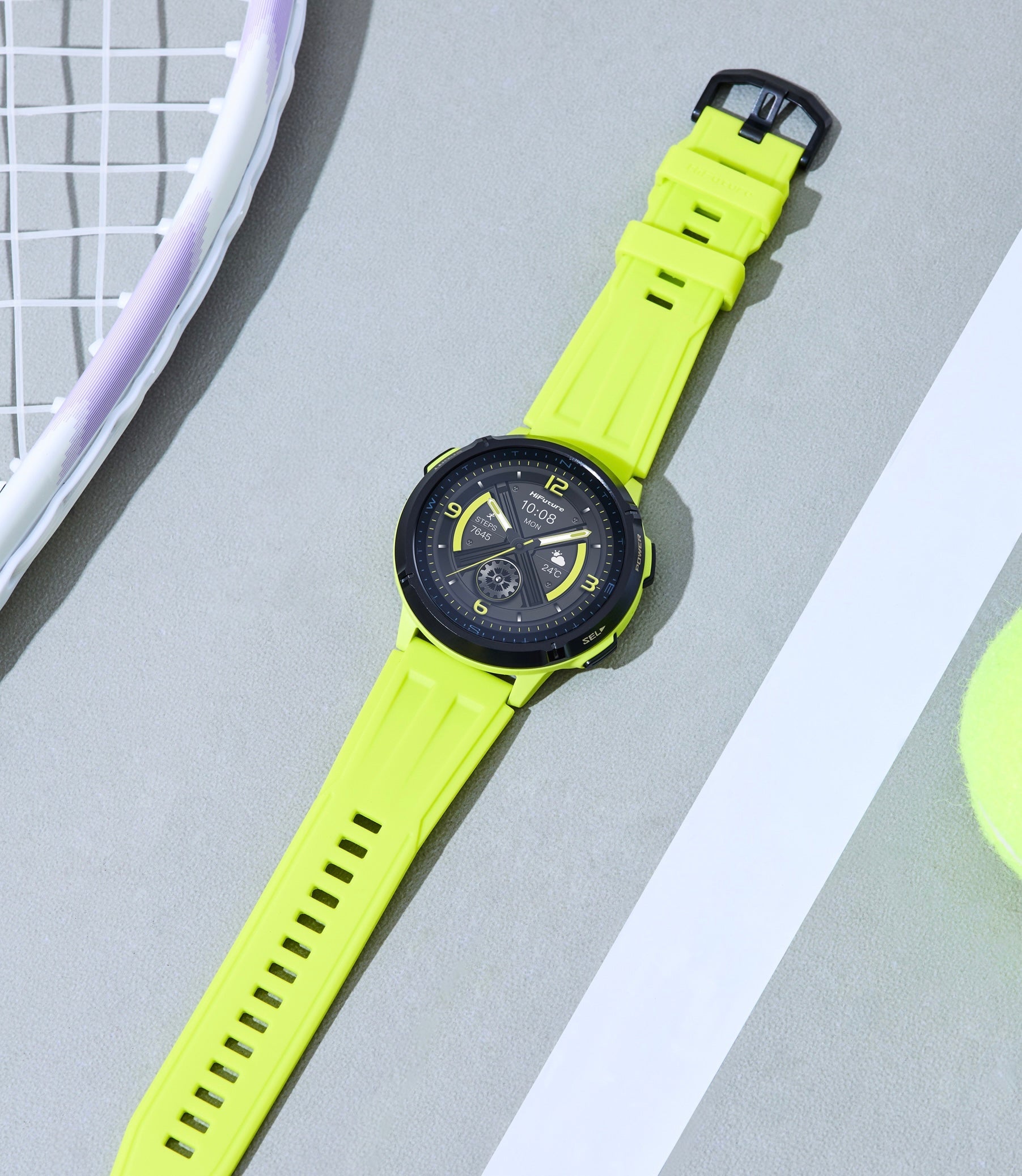 Hifuture MIX3 Premium Sports Smart Watch - Fluorescent Yellow
