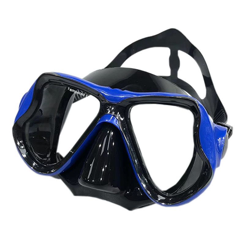 Premium Dive Mask with Corrective Lenses Blue