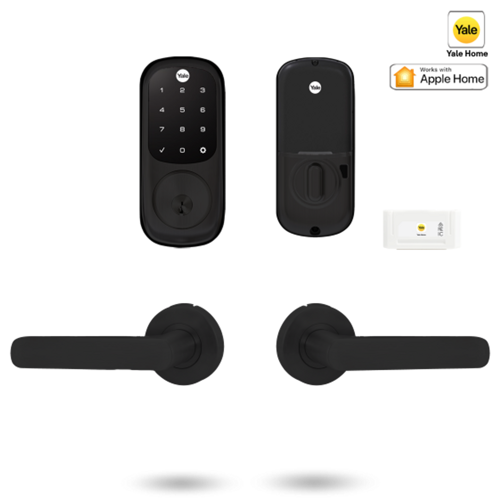 YRD226MB/LYSS3/MBK - YALE ASSURE KEYED SMART-READY LOCK WITH SIMPLICITY LEVER MATT BLACK