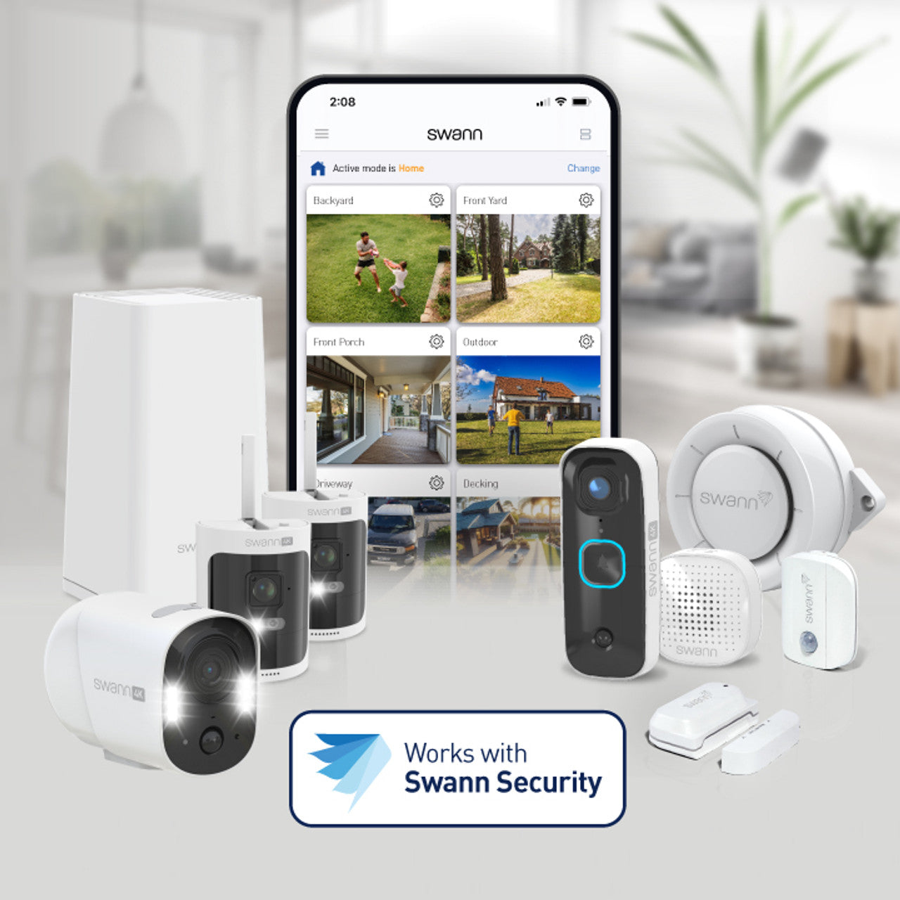 SWNHD-ADVANCXD-GL - Swann AdvanceX Series/Spotlight Dome w Mic Add-on iP Cam - 1 Pack - Cam for SWNVK-8ADVANX8