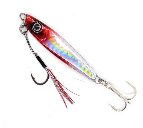 30gm Besty Baiter Jig - MeanFish Silver Red Belly