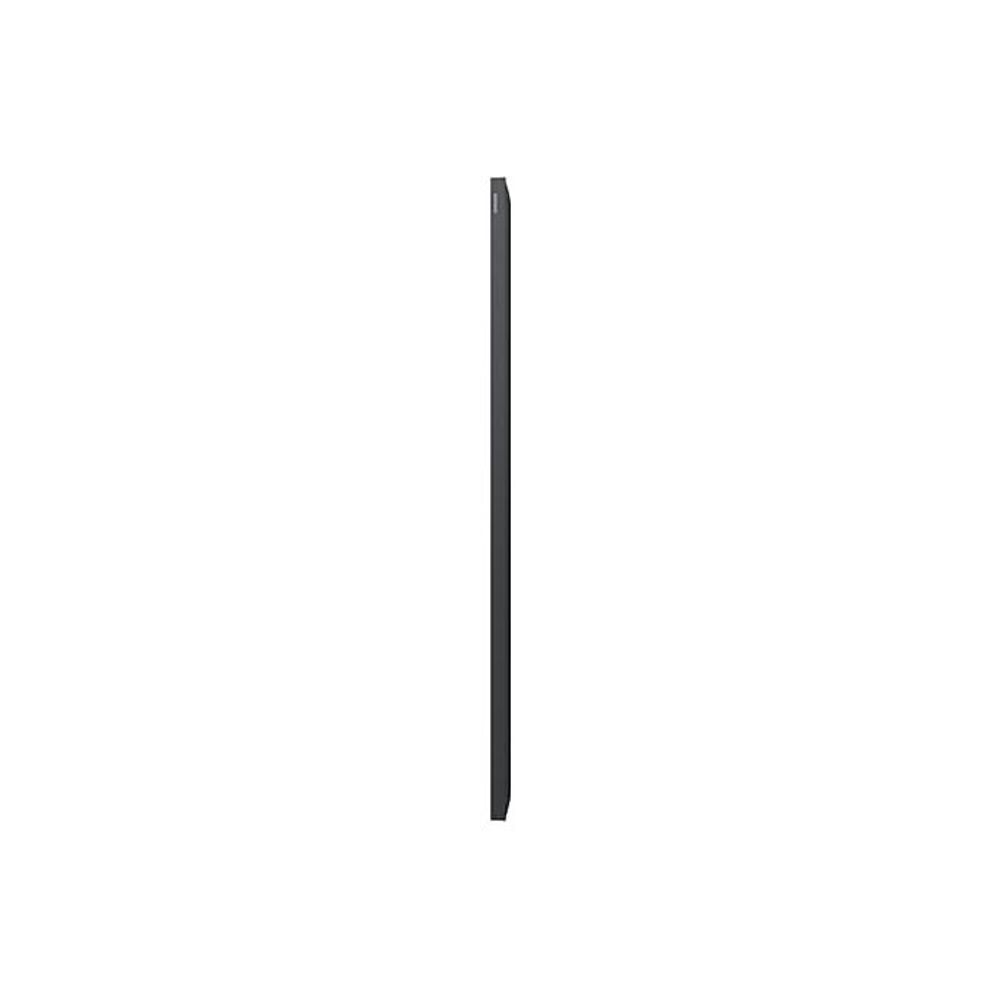 Samsung LCD digital signage display slim side profile, dark bezel and edge