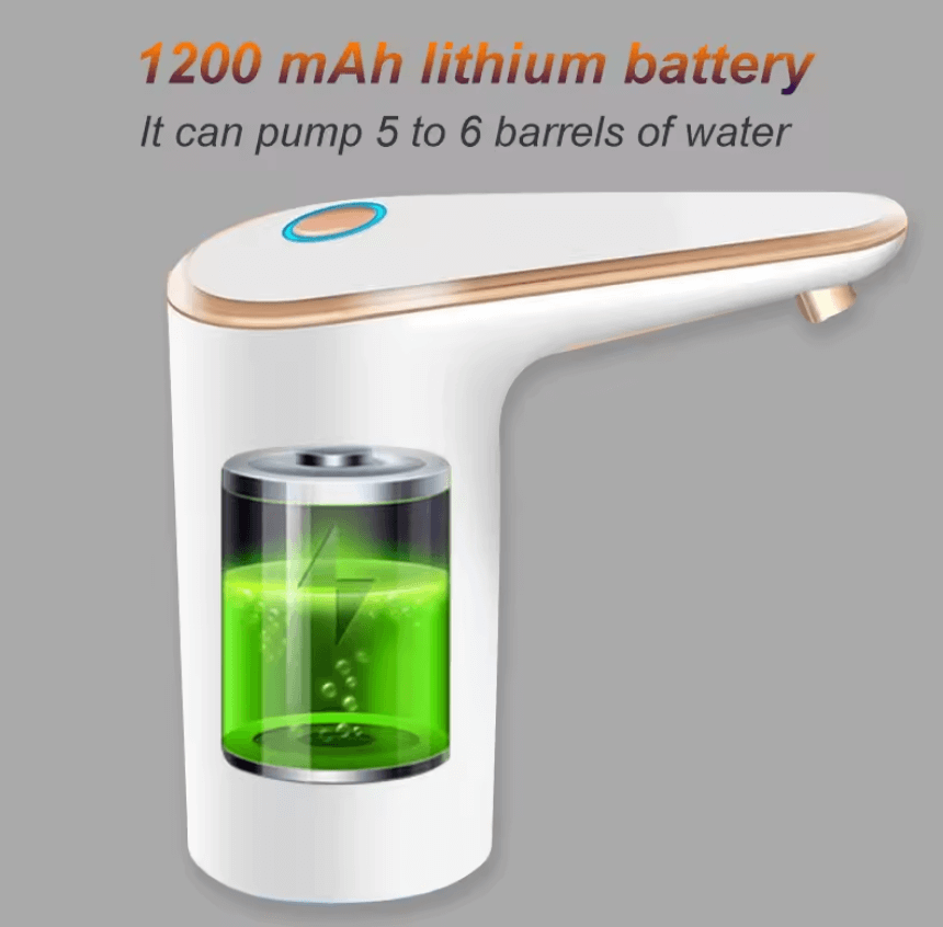 Portable USB Rechargeable Water Bottle Dispenser Pump