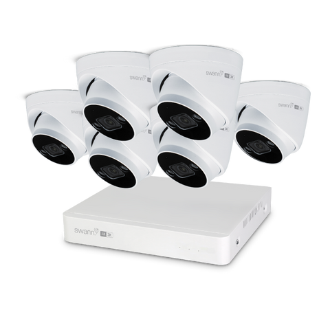 Swann AdvancedX Wired 3K/5MP NVR Security System - 6 Camera (SWNVK-8ADVX5MP6D-AU)