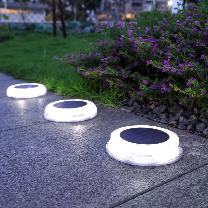 Premium Outdoor Waterproof LED Solar Lawn Lights - Elegant Buried Street Lamps for Gardens and Villas in Warm White