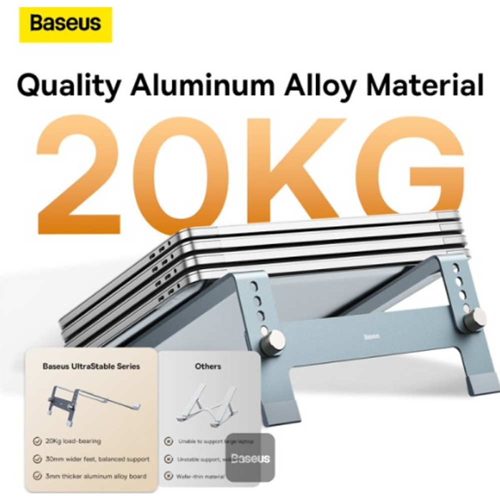 BAS30454 - Baseus UltraStable Series Desktop Laptop Stand (4-Gear Adjustable) Space Grey