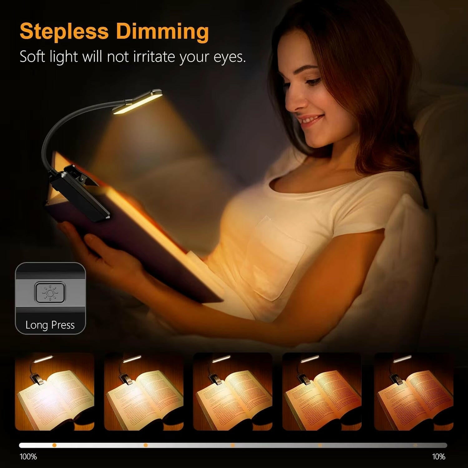 LED Rechargeable Clip-On Reading Light