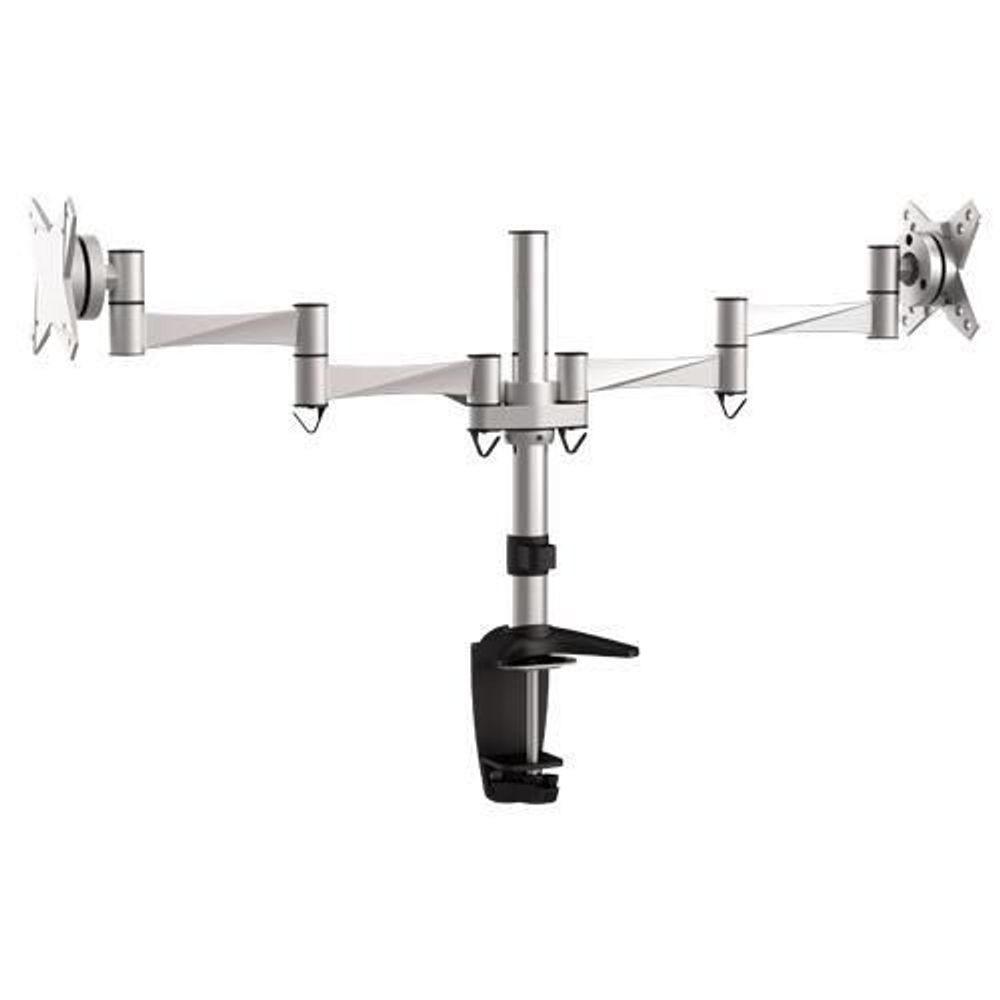 BT-LDT02-C024 - Bracom Elegant Dual Monitor Flexi Arm d w/Arm VESA 75/100mm Up to 24" Desk Mount