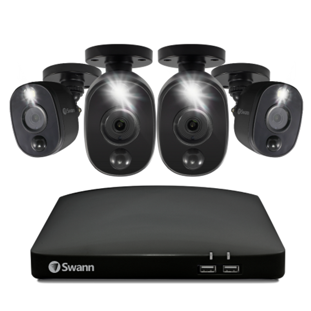 Swann DVR4-4680 1080p/1TB/4 x 1080MSFBB Black SWL Analogue CCTV cameras