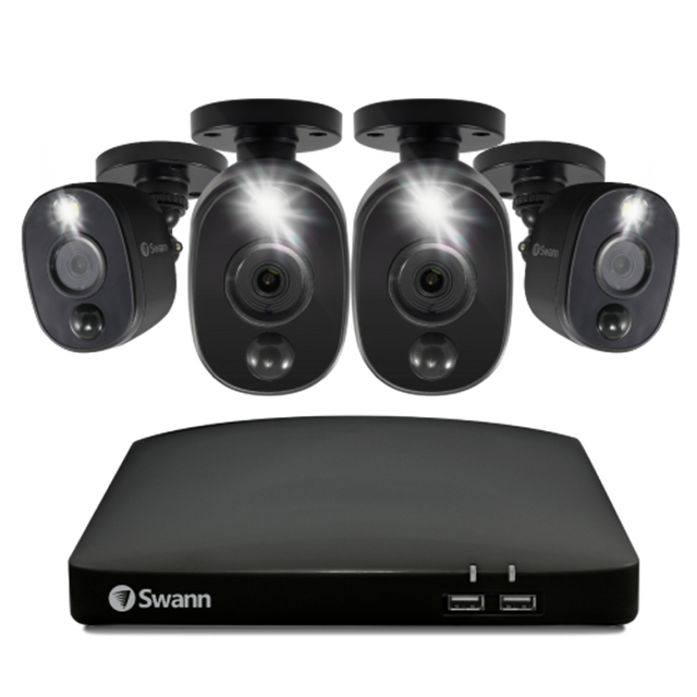 Swann DVR4-4680 1080p/1TB/4 x 1080MSFBB Black SWL Analogue CCTV cameras
