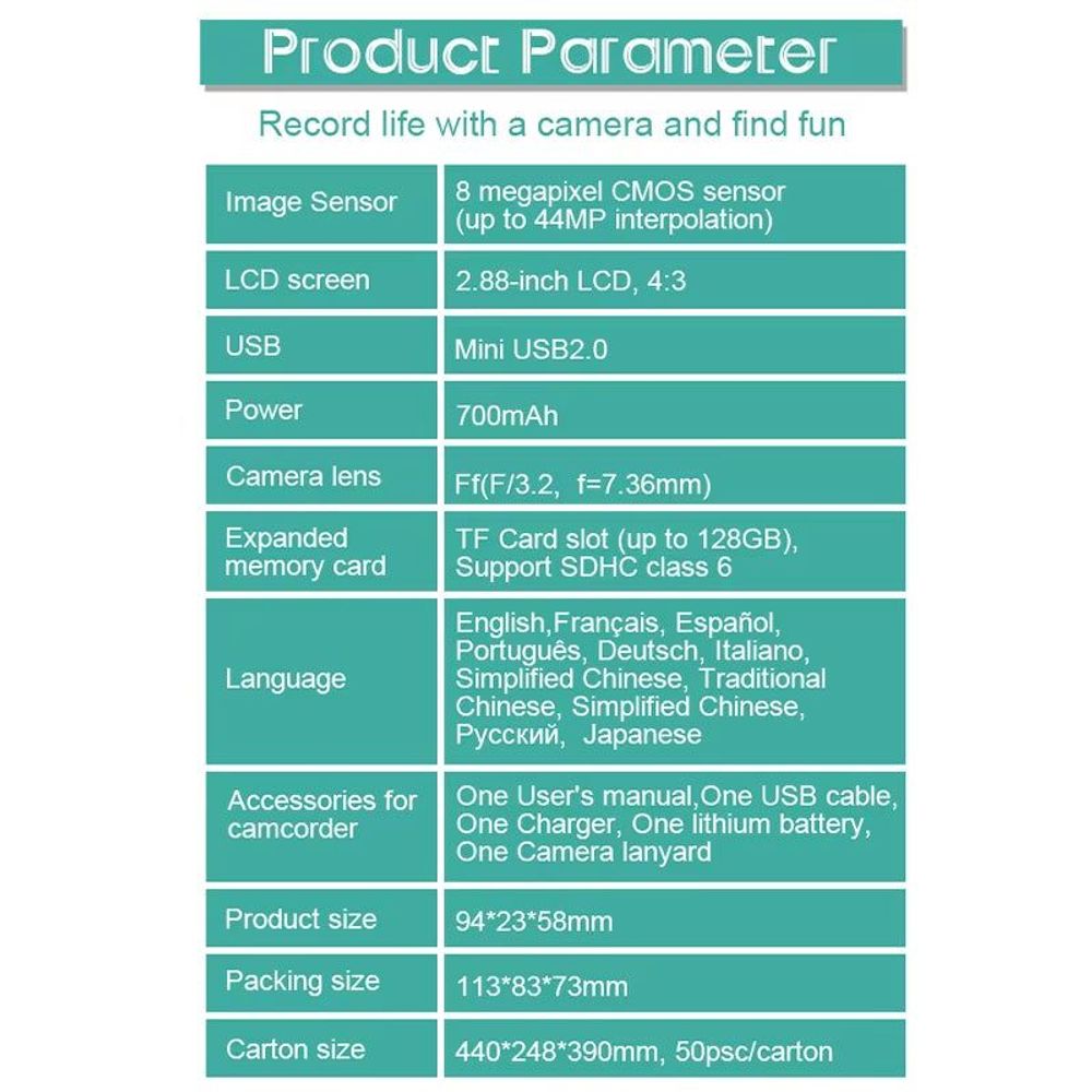 DC-402 Digital Camera Autofocus Camera for Compact Cameras 1080P Cameras for Beginner Photography