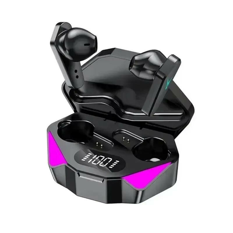 X15 TWS Bluetooth Wireless Gaming Earphones with 65ms Low Latency and Built-in Microphone Black
