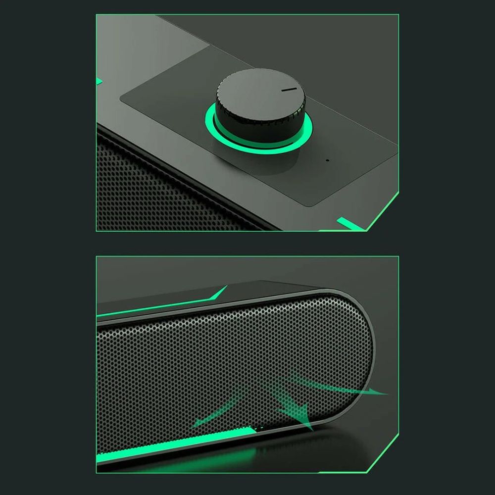 A39 Computer Speaker Surround Soundbar Speaker | 10W Wired Loudspeaker Stereo Subwoofer Sound Bar for Laptop PC Gamer