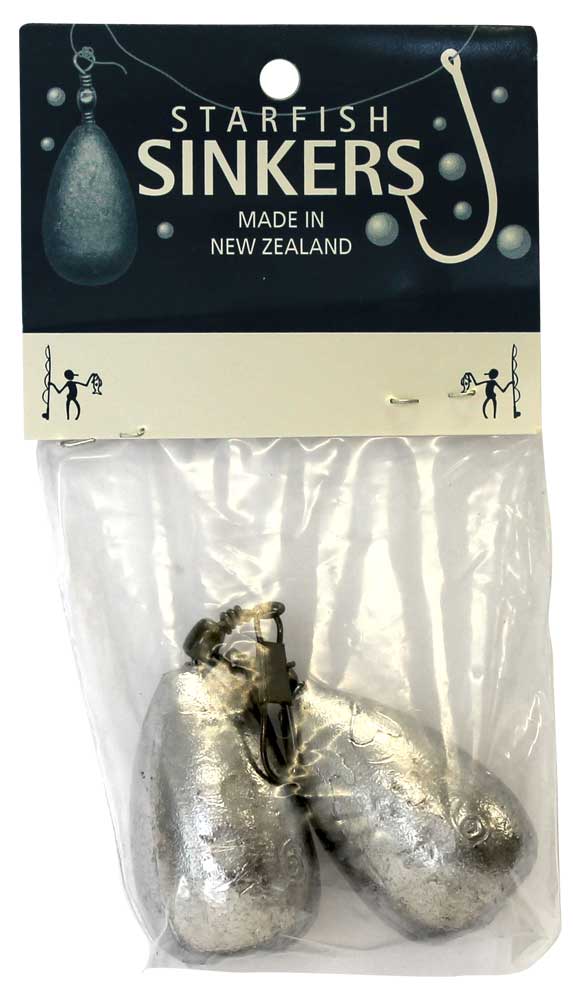Starfish Clip-On Swivel Sinkers 6oz - Qty 2