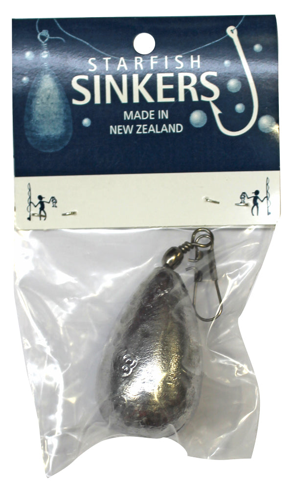 Starfish Clip-On Swivel Sinkers 8oz - Qty 1