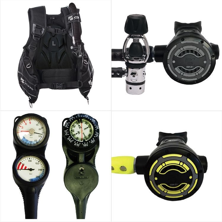 Atlantis BCD and Regulator Gauges inc Compass Package 3