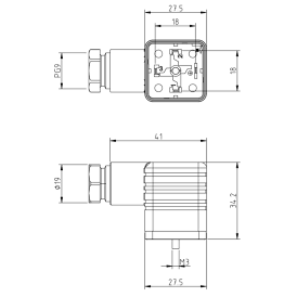 300247 Black GDM 3009 Line Socket 3+PE