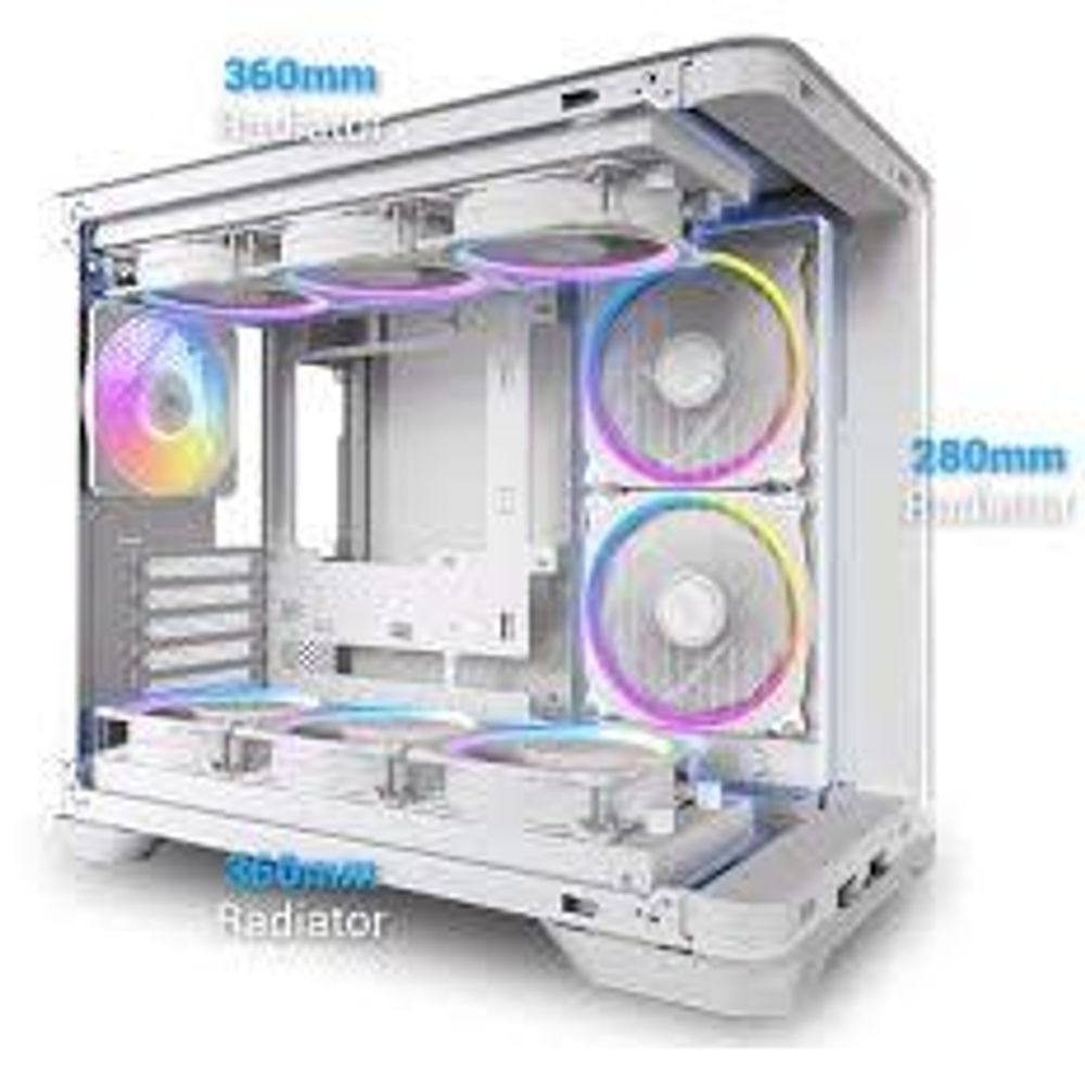 Antec C5 Curve ARGB White mid tower case