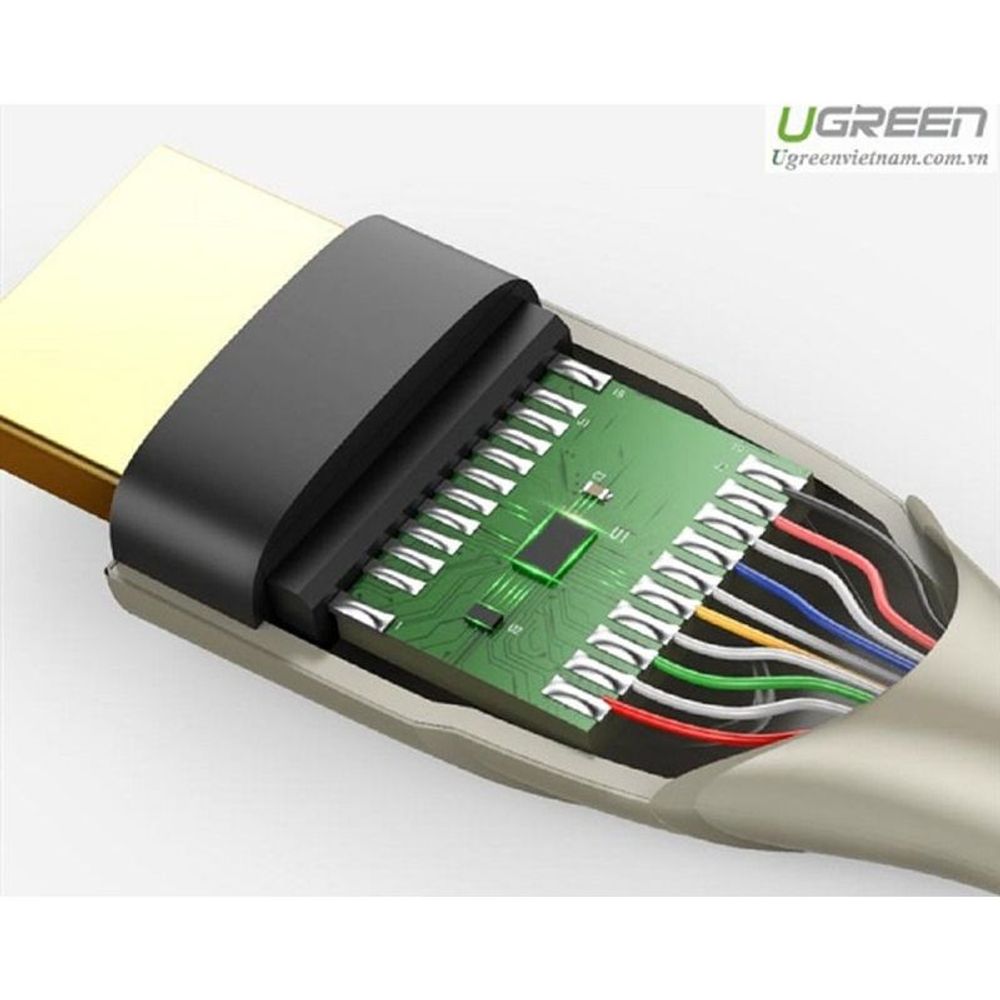 UG-50108 - UGREEN HDMI Carbon Fiber Zinc Alloy Cable 2m (Gray)