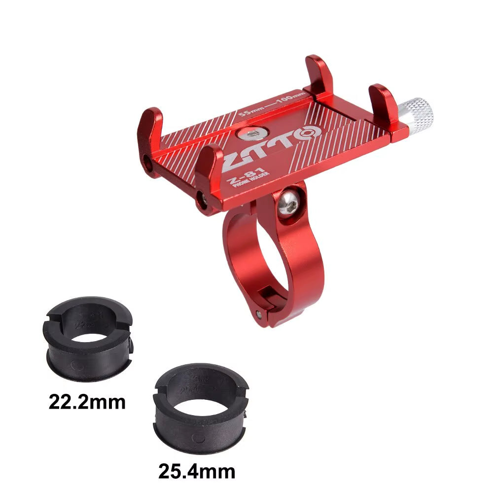ZTTO Universal Bicycle Phone Holder - Durable Metal Mount for MTB, Road Bike, and Motorcycle