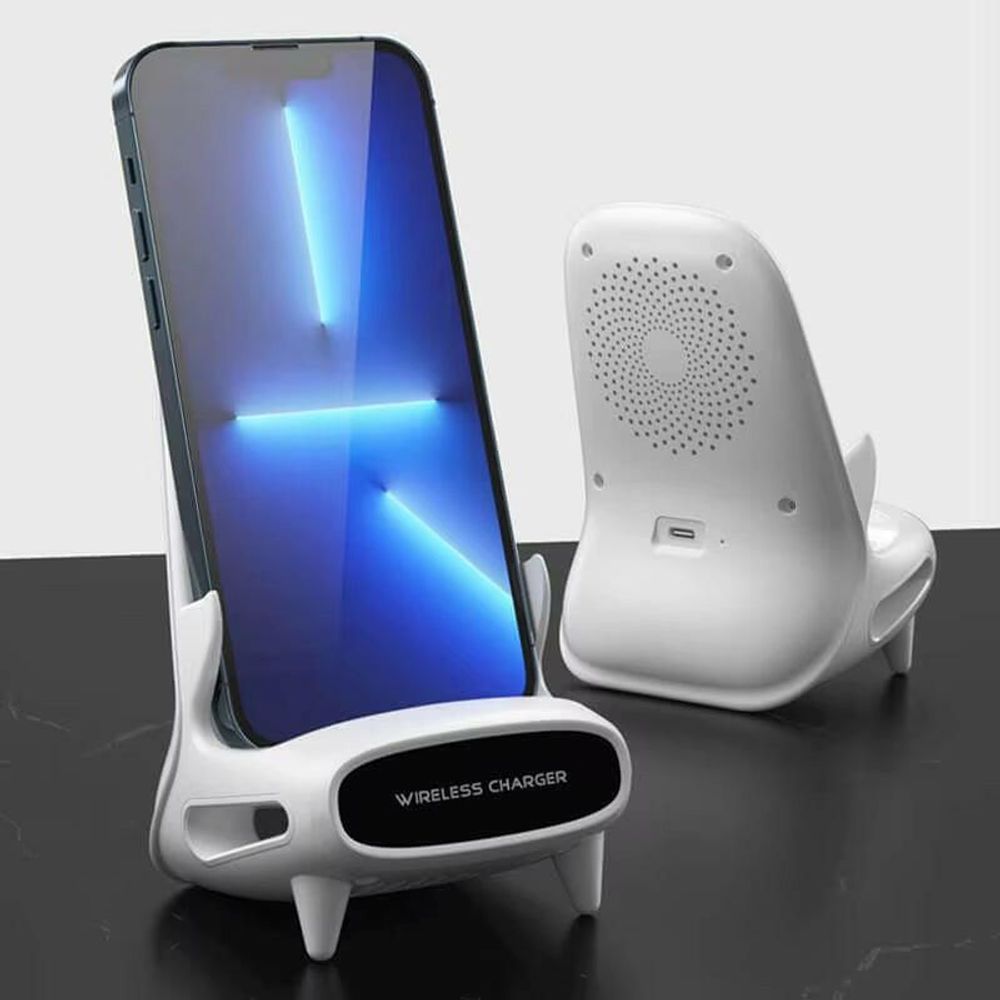Mini Chair Wireless Fast Charger Multifunctional Phone Holder Charge Dock Station for Huawei Iphone