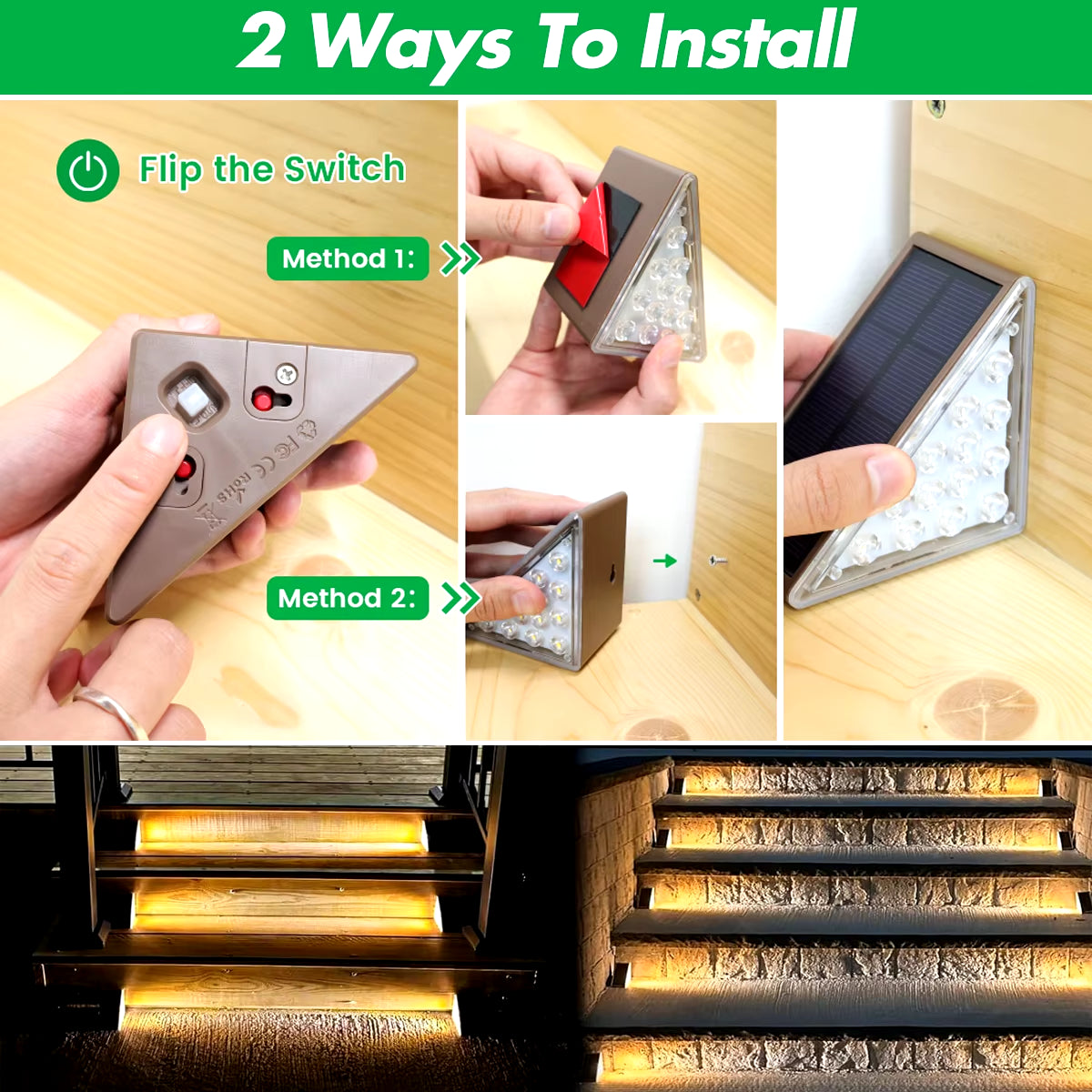 Elegant Outdoor Solar Step Lights