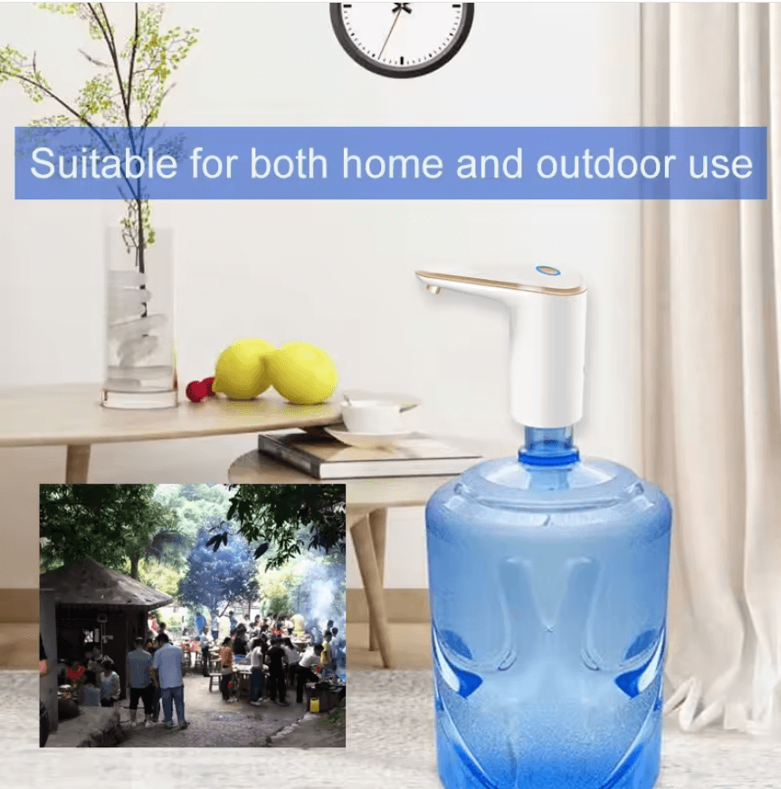 Portable USB Rechargeable Water Bottle Dispenser Pump