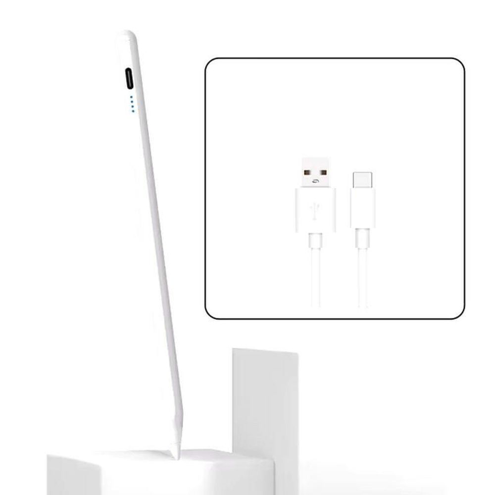 Premium Stylus Pen for Tablets and Mobile Phones - Compatible with Android, iOS, Windows, and Apple Pencil Accessories White