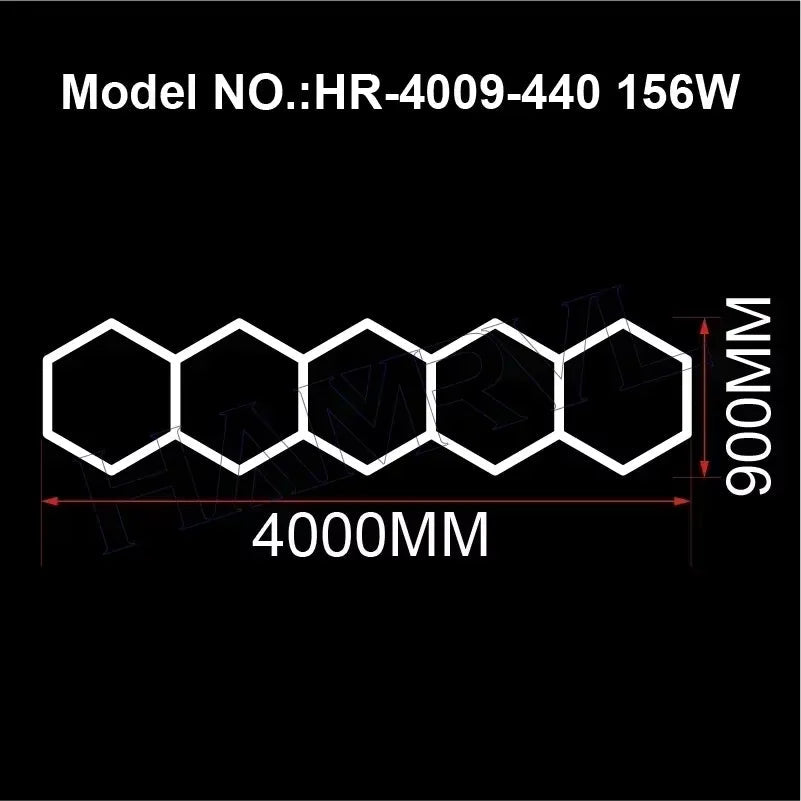 Hexagon LED Ceiling Lighting 110-240V Hr-4009-5 110-240V No